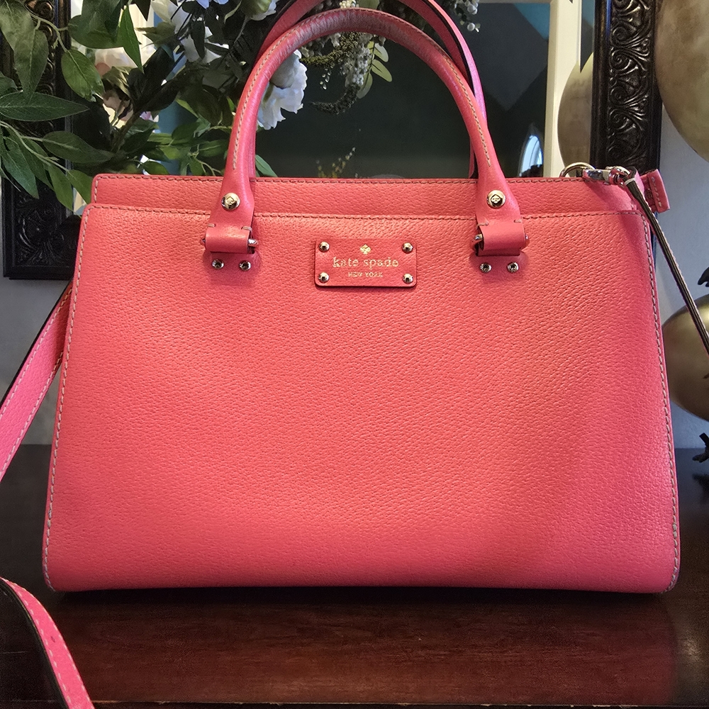 Kate Spade Flamingo Pink Satchel Handbag